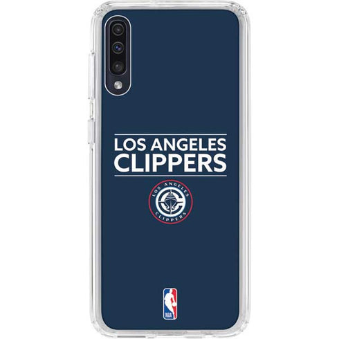 NBA Los Angeles Clippers Standard Blue Galaxy A50 Clear Case